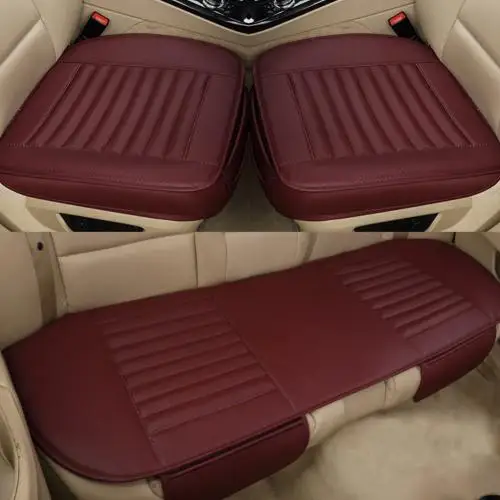 Большой автомобильный офисный домашний стул Автомобильная подушка для сиденья комфортный рельефный Чехол коврик - Название цвета: Wine Red