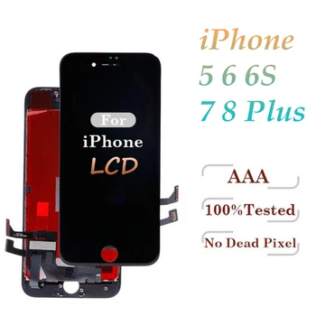 

20pcs/lot High Brightness For Phone 5S 6 6S Plus 7 8 Plus LCD Display Touch Screen Digitizer Assembly Replacement DHL