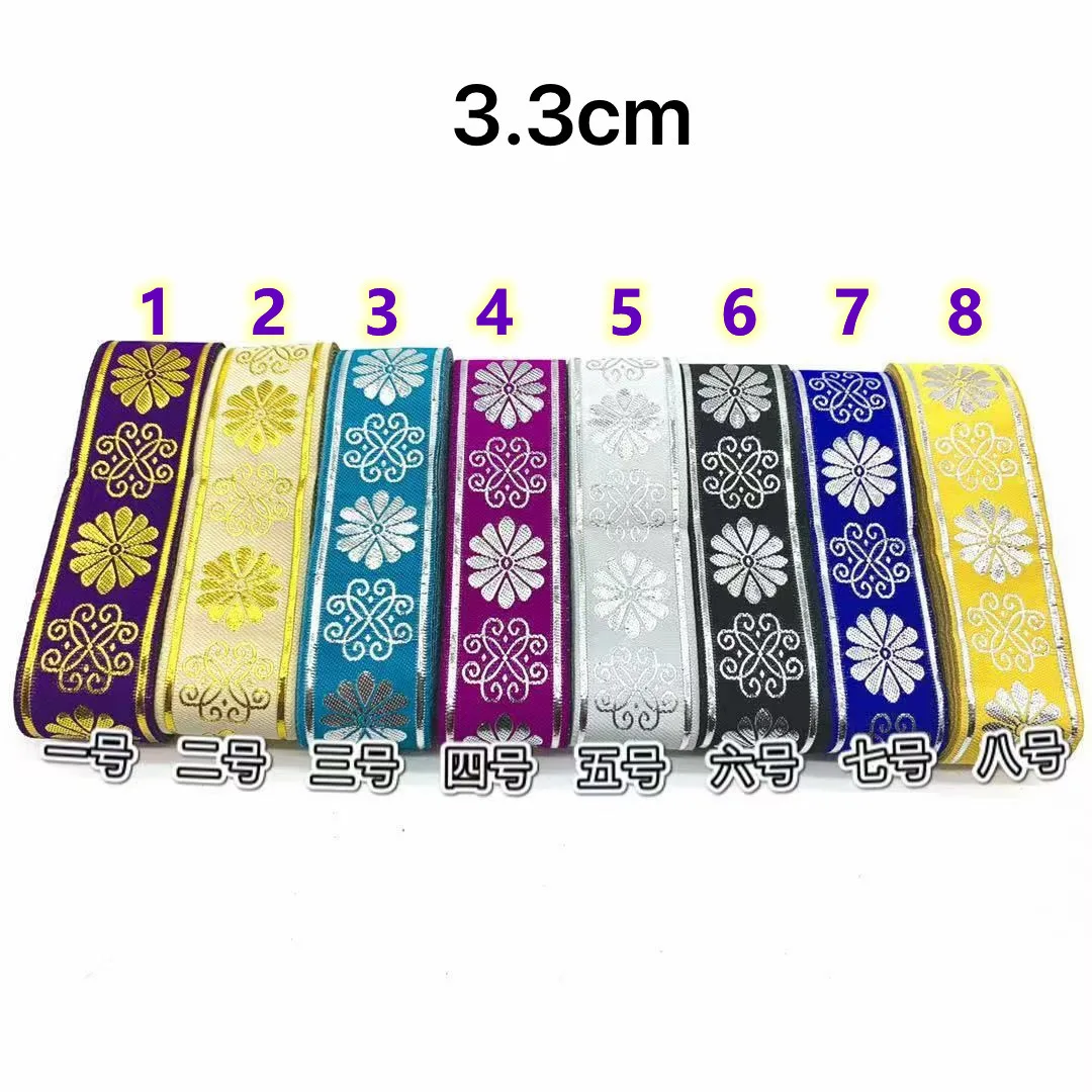 

3.3cm ethnic style folk style nation style jacquard ribbon,jacquard webbing,garment ribbon,shoes ribbon,bag ribbon,QC0701D