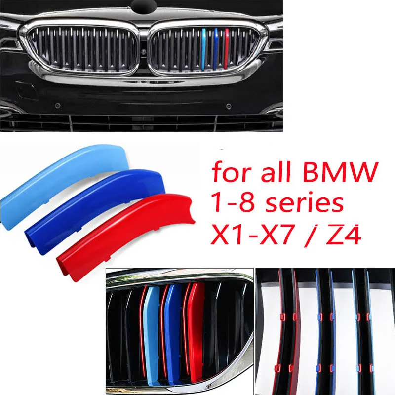 3 шт. ABS гонки зажим для решетки BMW E46 E60 E39 E90 E84 F48 G30 F10 F11 E53 E70 E71 F15 F16 E87 E81 F30 F34 M
