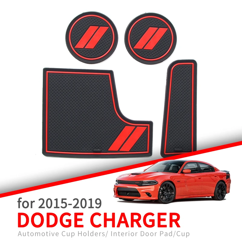 Антискользящий коврик для подстаканника ZUNDUO зарядного устройства Dodge 2015 - 2019 2018