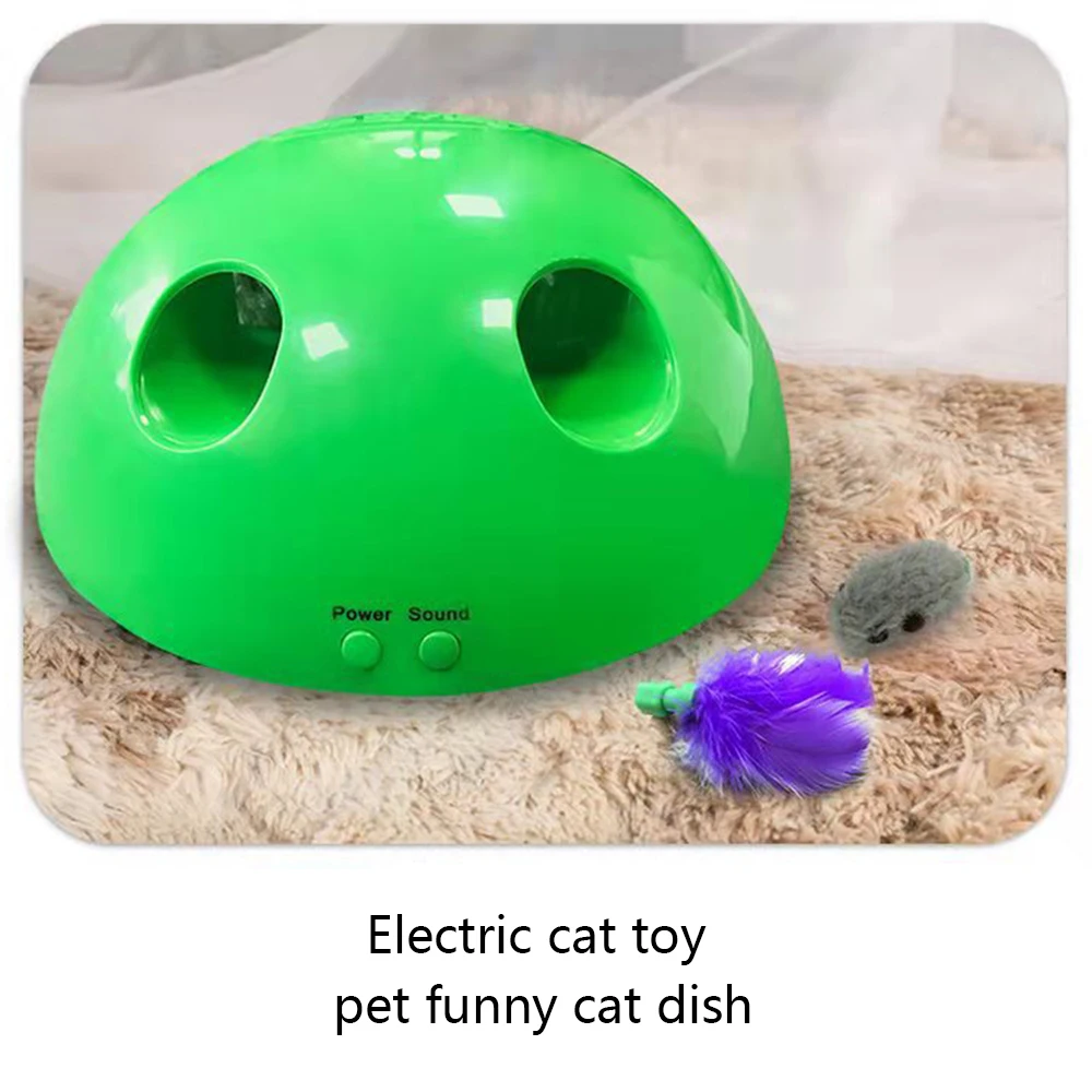 Electric Cat Toys Training Toy Interactive Cat Scratching Device Funny Carnival Game Peek A Boo Play Cat Pet Products Dropship