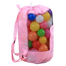 Новая портативная детская пляжная сумка из сетки песочница игрушка шнурок рюкзак для путешествий аквапарк плавательный корпус Коллекция хранения