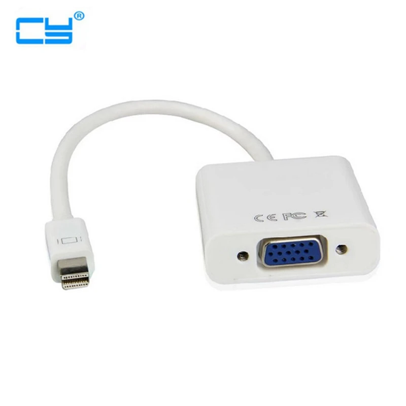 Мини DP VGA кабели-переходники с винтовым адаптер гнездом мини DisplayPort для конвертер