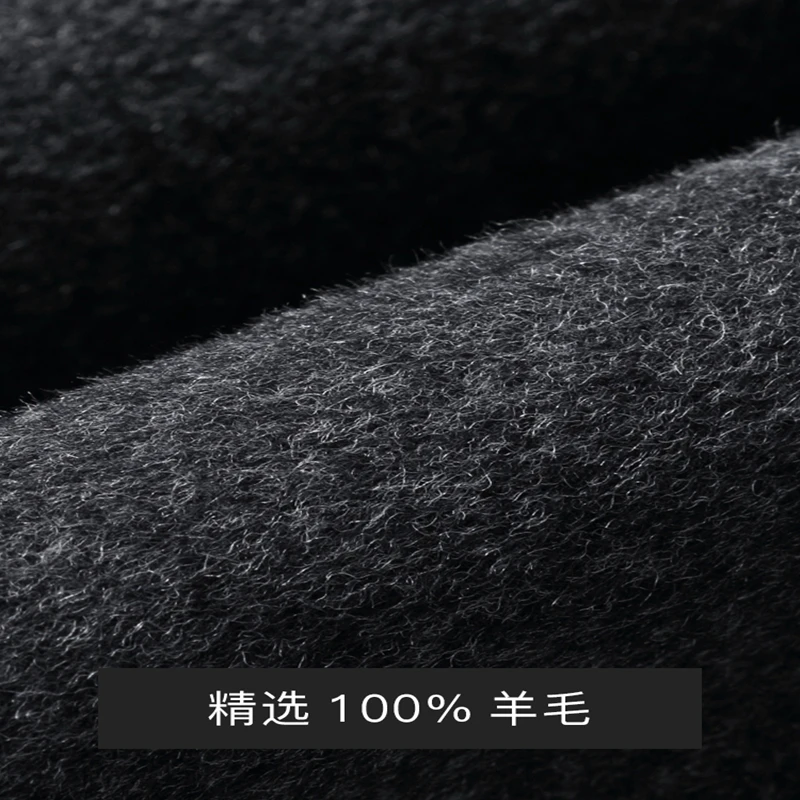 한국 브랜드 롱 모직 롱 코트 및 재킷 남성용, 100% 울 코트, LW1390, 스트리트웨어, Abrigo Hombre Hiver, 2020