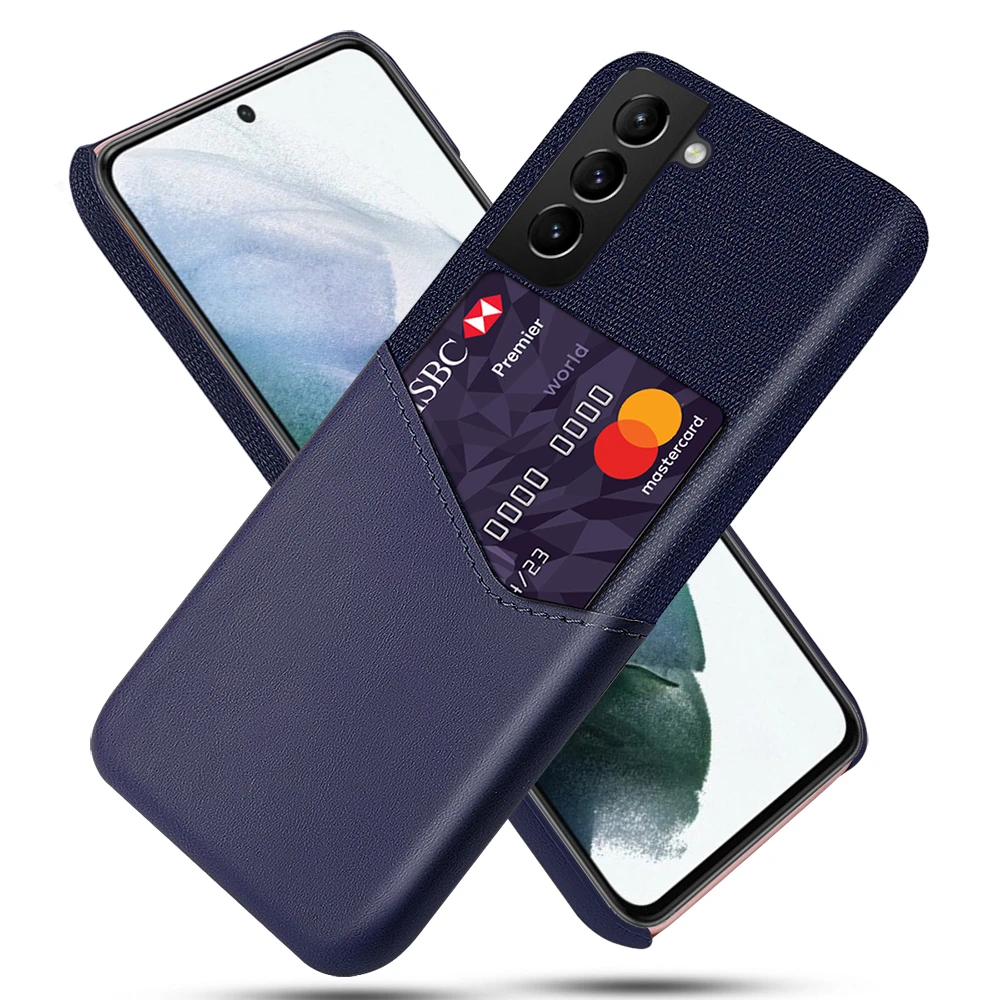 

Business Case For Samsung S21 FE 5G S21 Plus Funda Cloth Texture PU Antiskid Cover For Galaxy S21 Ultra S21+ S21fe 5G Capa Coque