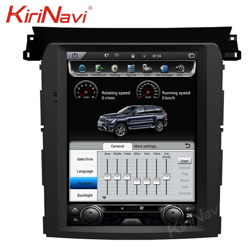KiriNavi Tesla стиль вертикальный экран 10,4 ”1 Din Android 8,1 Автомобильная Радио gps навигация для Subaru Forester автомобильный dvd-плеер