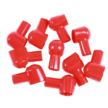 

Smoking Pipe Style Battery Terminal Insulating Covers Boots Red 10 Pcs
