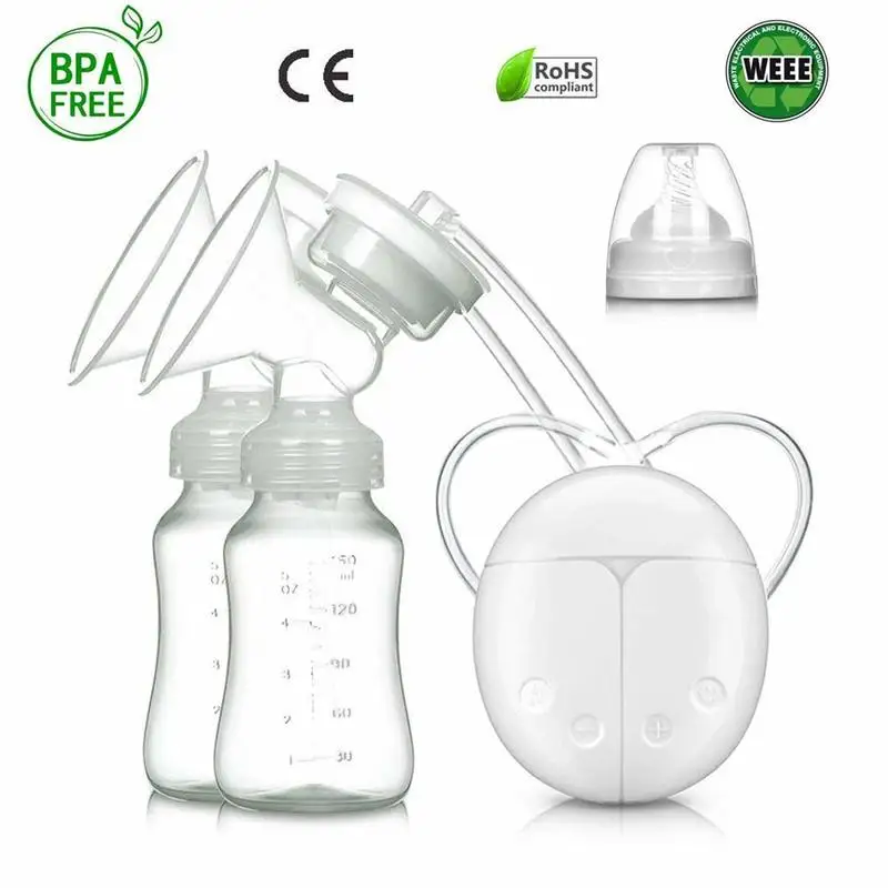 USB Powered Safe Double Electric Breast Pumps Storage Dual Control Milk Suction Breast Breast Massager Breast Pump Nipple Sucker