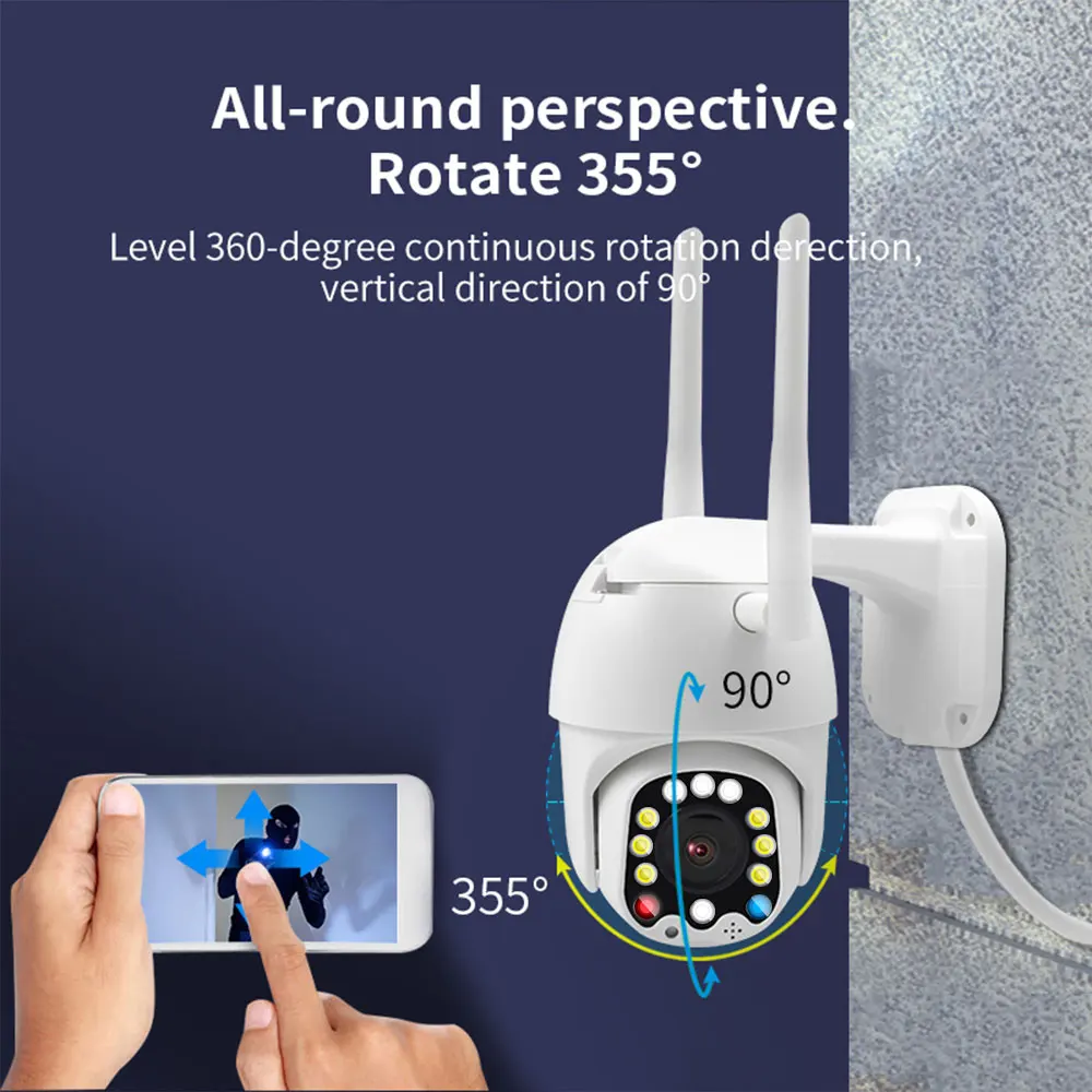 1080P IP Camera Wifi Camera APP Rotation Motion Detection Home Surveilance Pattern Outdoor Speed Dome Wireless Waterproof Camera
