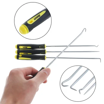 

4Pcs Full Hook Angle Hook 240mm Chrome Alloy Steel Removal O-Ring Seal Tools