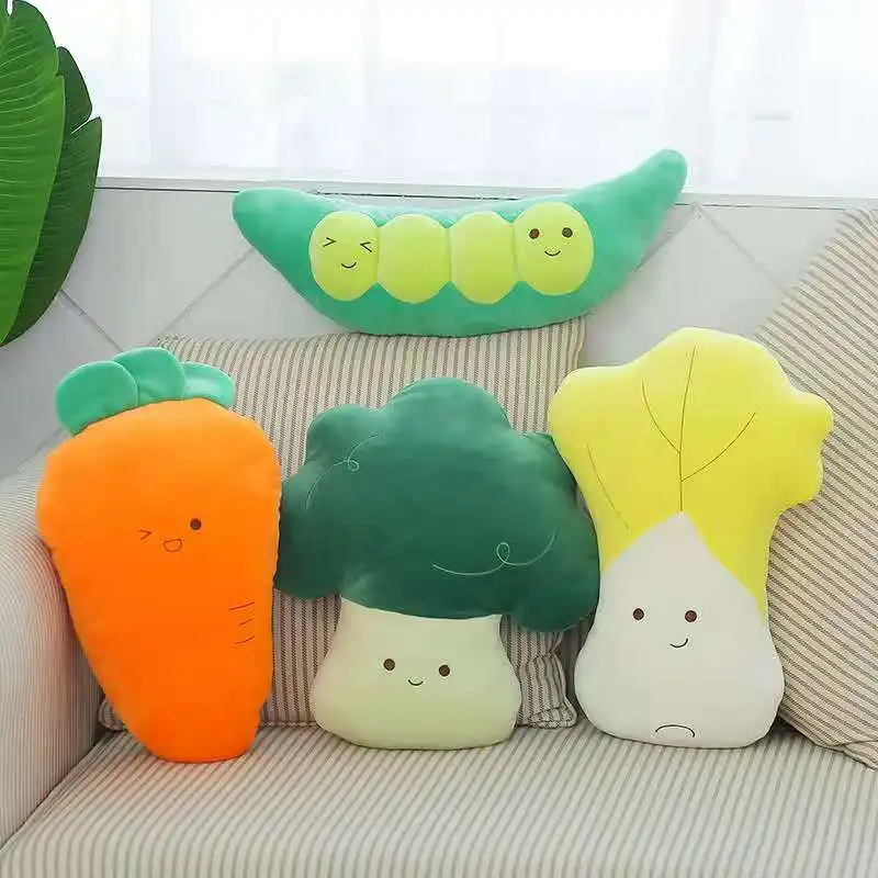 

New 5 colors pumpkin banana pillow pastoral style vegetable fruit Plush Toy Decoration children's toys