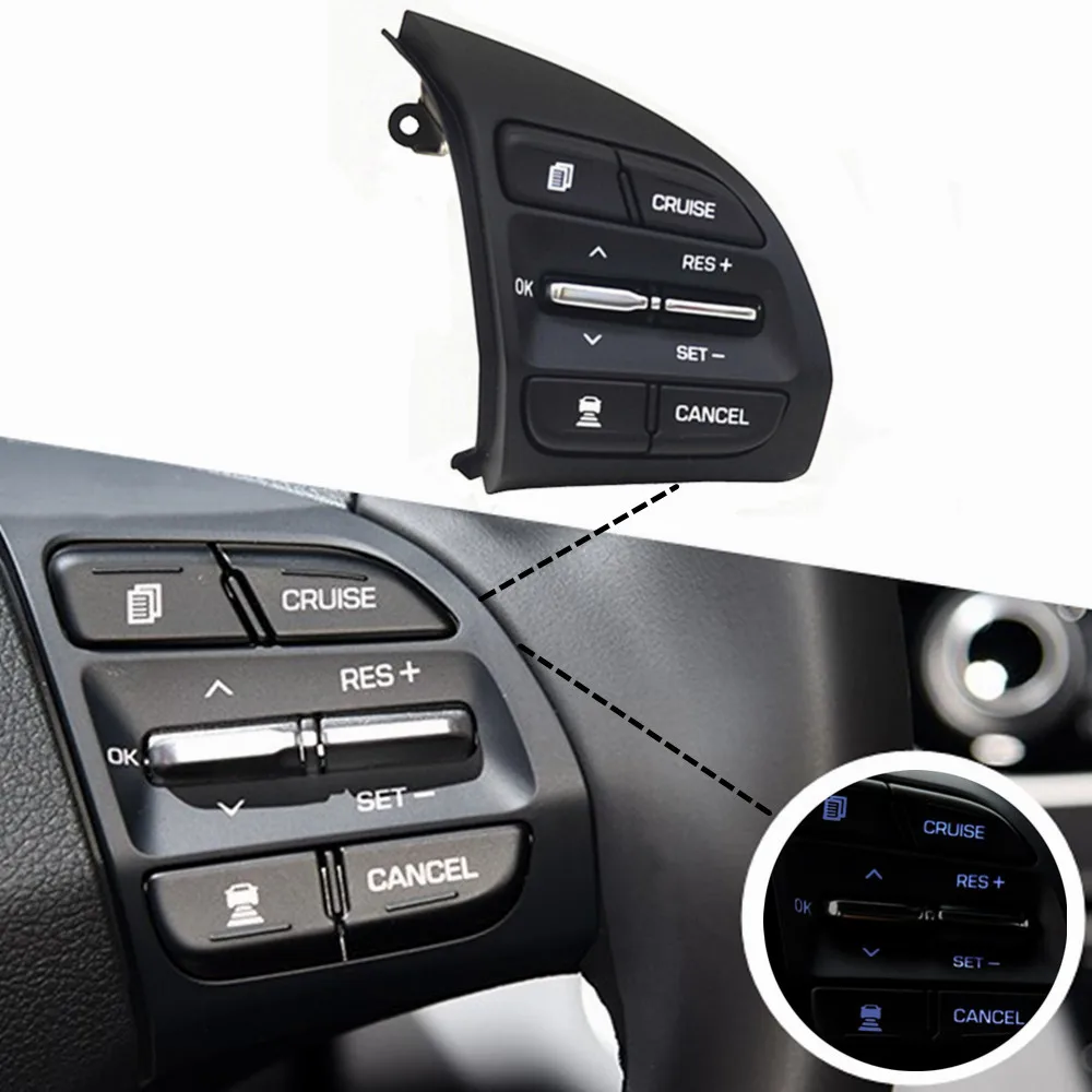 

Buttons Bluetooth Phone For Hyundai Veloster feisi 2018 1.6t Cruise Control Volume channel Remote Steering Wheel Control