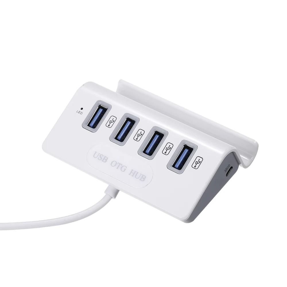 Концентратор USB3.1 type C с кардридером 4 в 1 USB-C концентратор type-c OTG концентратор USB 3,0 мультихаб с держателем телефона планшета для портативных ПК