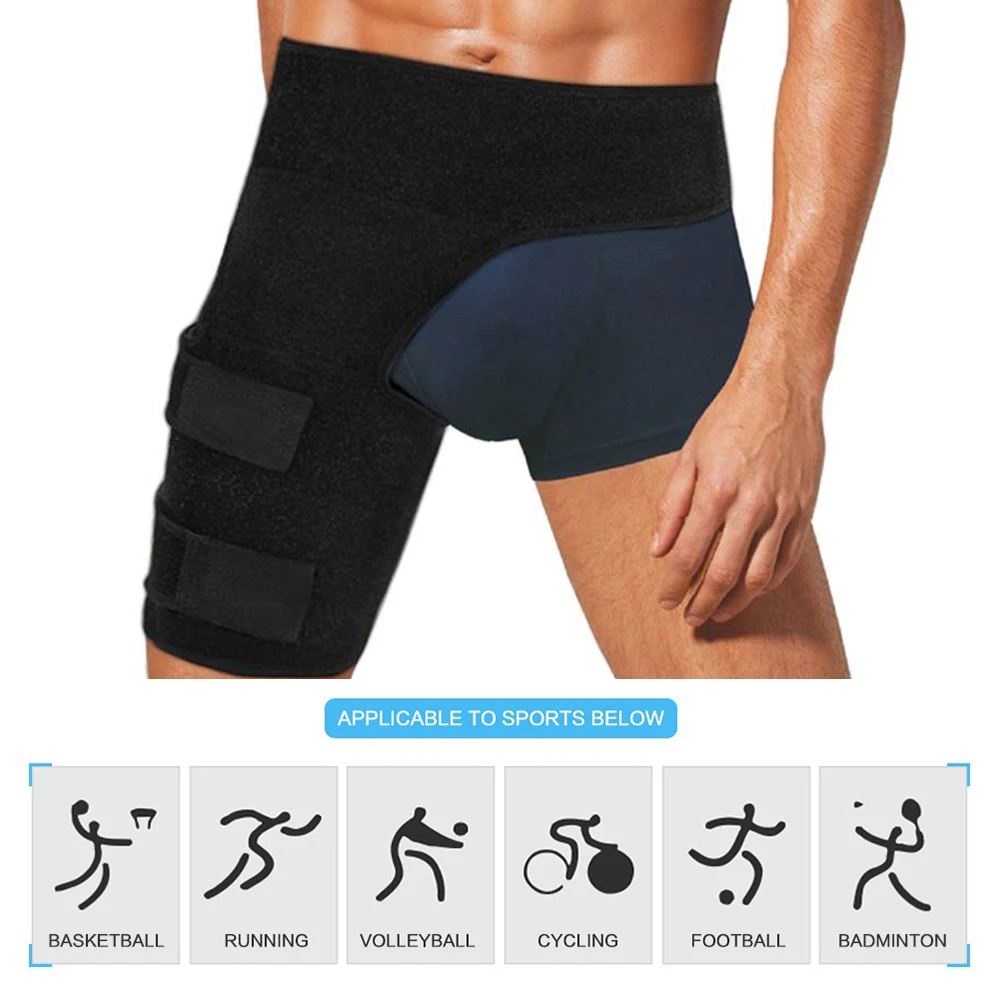 

Adjustable Groin Support Wrap Hip Joint Support Waist Groin Sacrum Pain Relief Strain Arthritis Protector Hip Thigh Brace