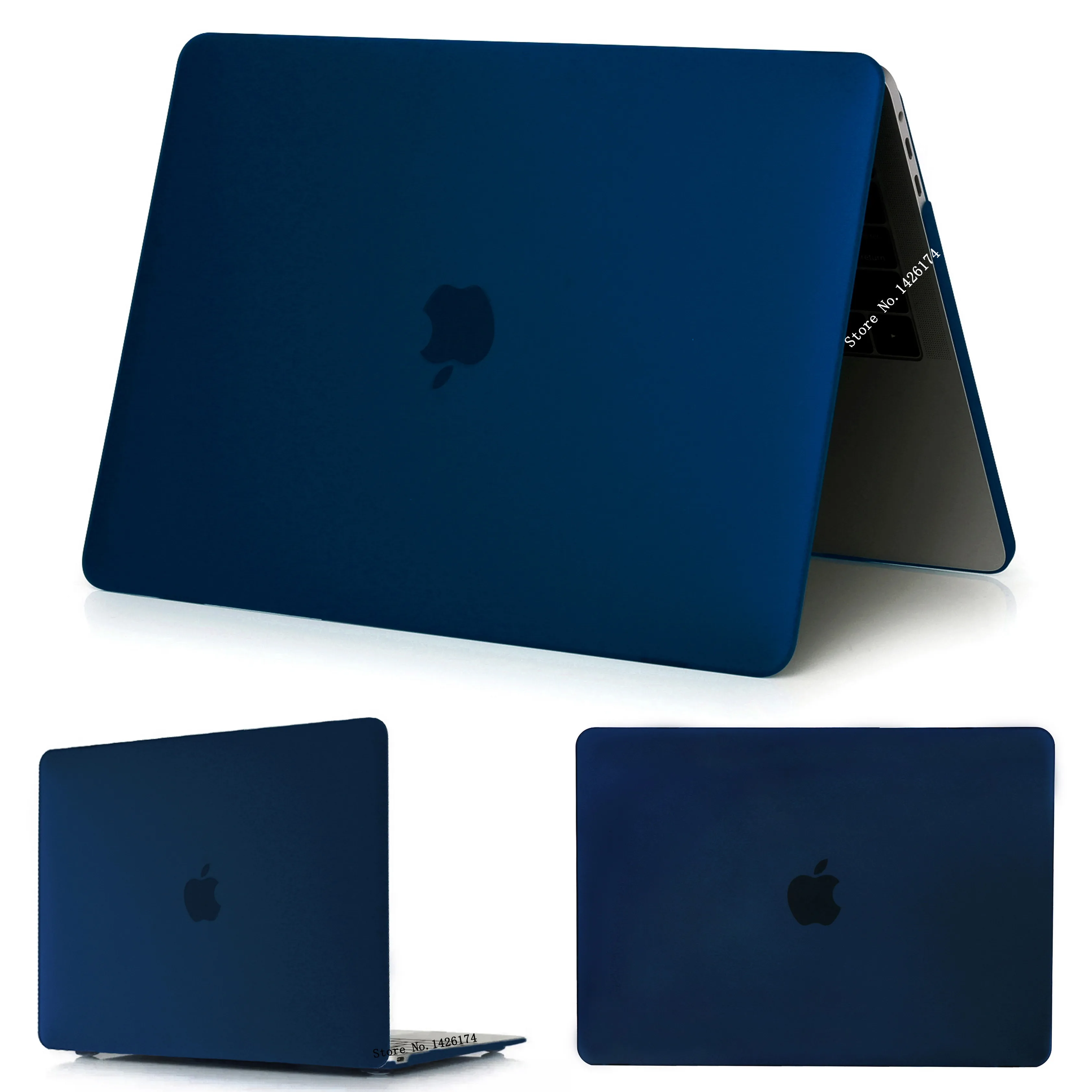 Matte Peony Blue Кристальный \ матовый чехол для Apple Macbook Air Pro retina 11 12 13 15 дюймов сумка для ноутбука, для нового Mac book Air Pro 13,3 чехол A1932+ подарок - Цвет: Matte Peony Blue