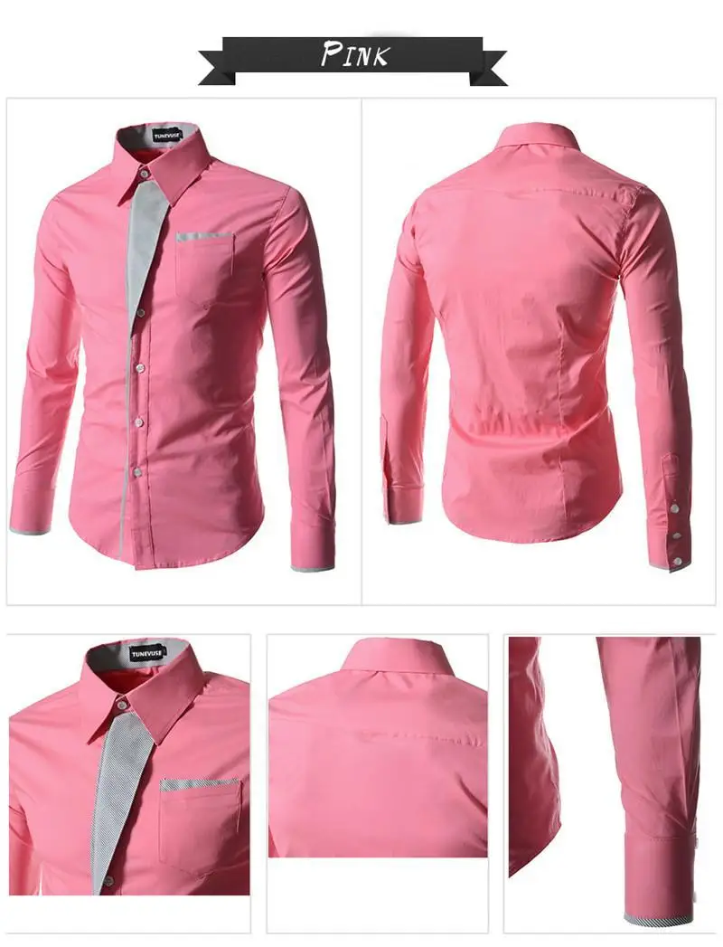 Горячая Распродажа, новая модная мужская рубашка Camisa Masculina с длинным рукавом, мужская приталенная дизайнерская официальная Повседневная брендовая мужская рубашка, размер M-4XL