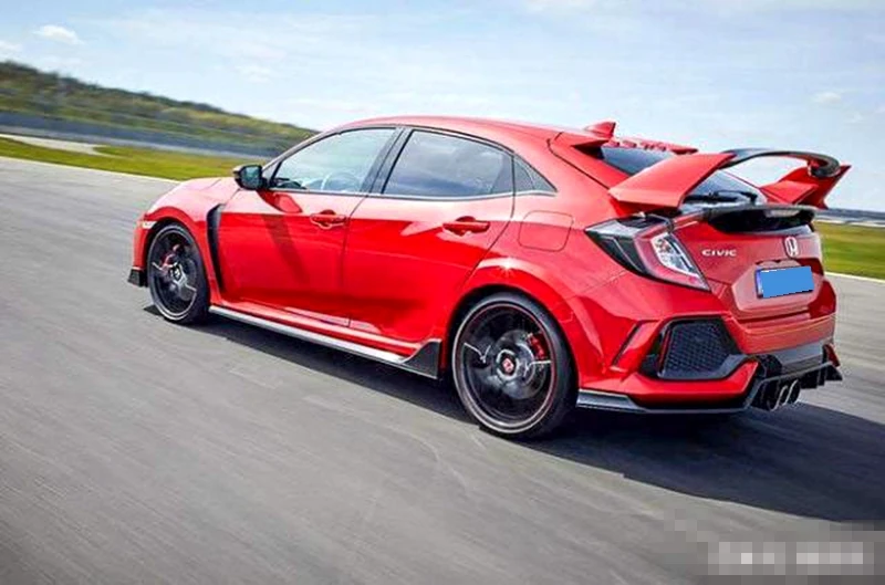 ABS заднее крыло автомобиля багажник спойлер для Honda Civic хэтчбек 2017 2018 2019|Спойлеры и