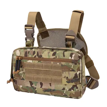 

Tactical Vest Accessories Pouch Portable Tactical Chest Bag - MC/MCBK/BK/CB