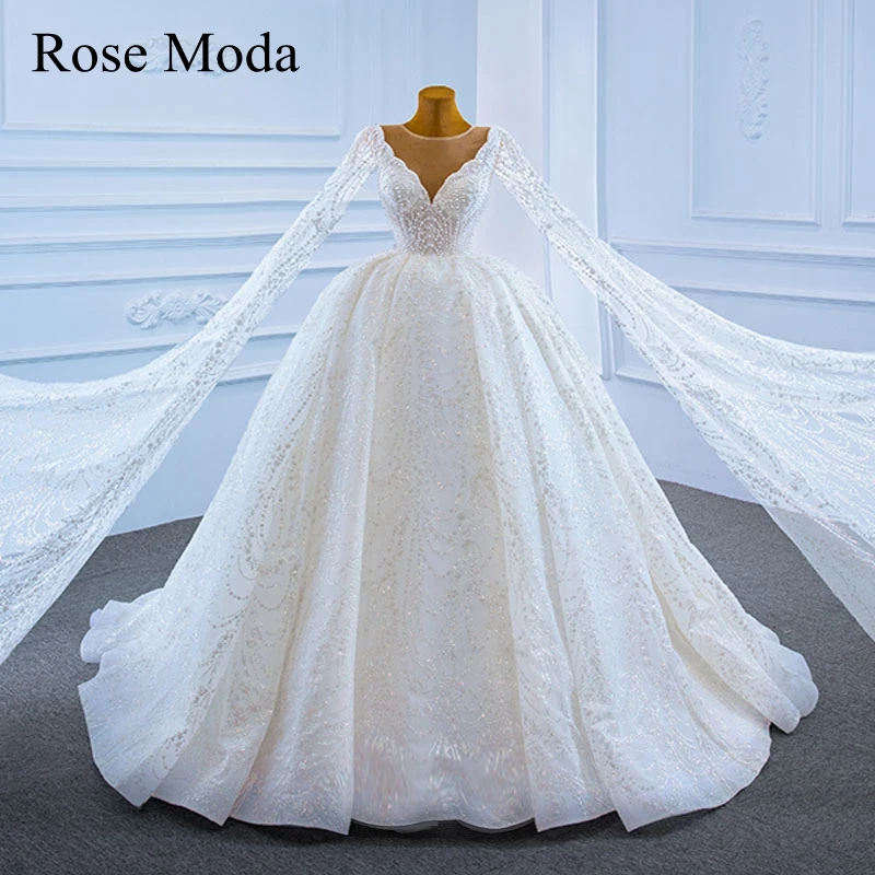Glittering Lace Wedding Dress 