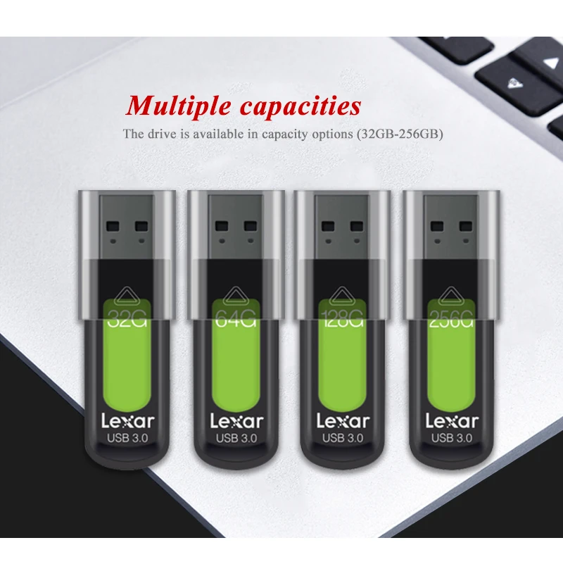 Lexar S57 USB флеш-накопитель USB 3,0 128 ГБ 256 ГБ высокая скорость 150 МБ/с./с Мини U диск JumpDrive 32 Гб 64 Гб Флешка USB карта памяти