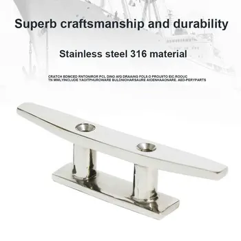 

Replacement Parts Bollard For Marine Dock Accessories Polished Heavy Duty Boat Mooring Cleat Combo Yacht Deck Stainless Steel