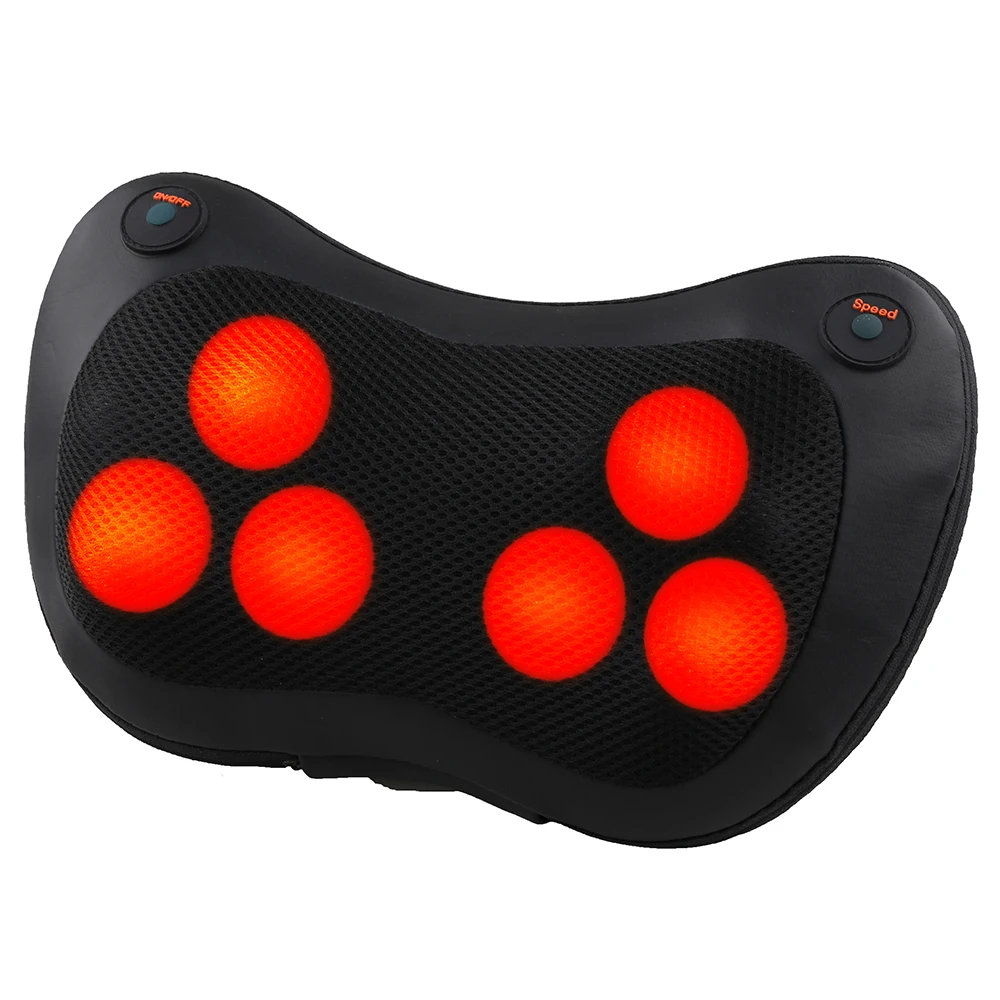 Relaxation Massage Pillow Vibrator Electric Shoulder Back Heating Kneading Infrared therapy shiatsu Neck Massage New