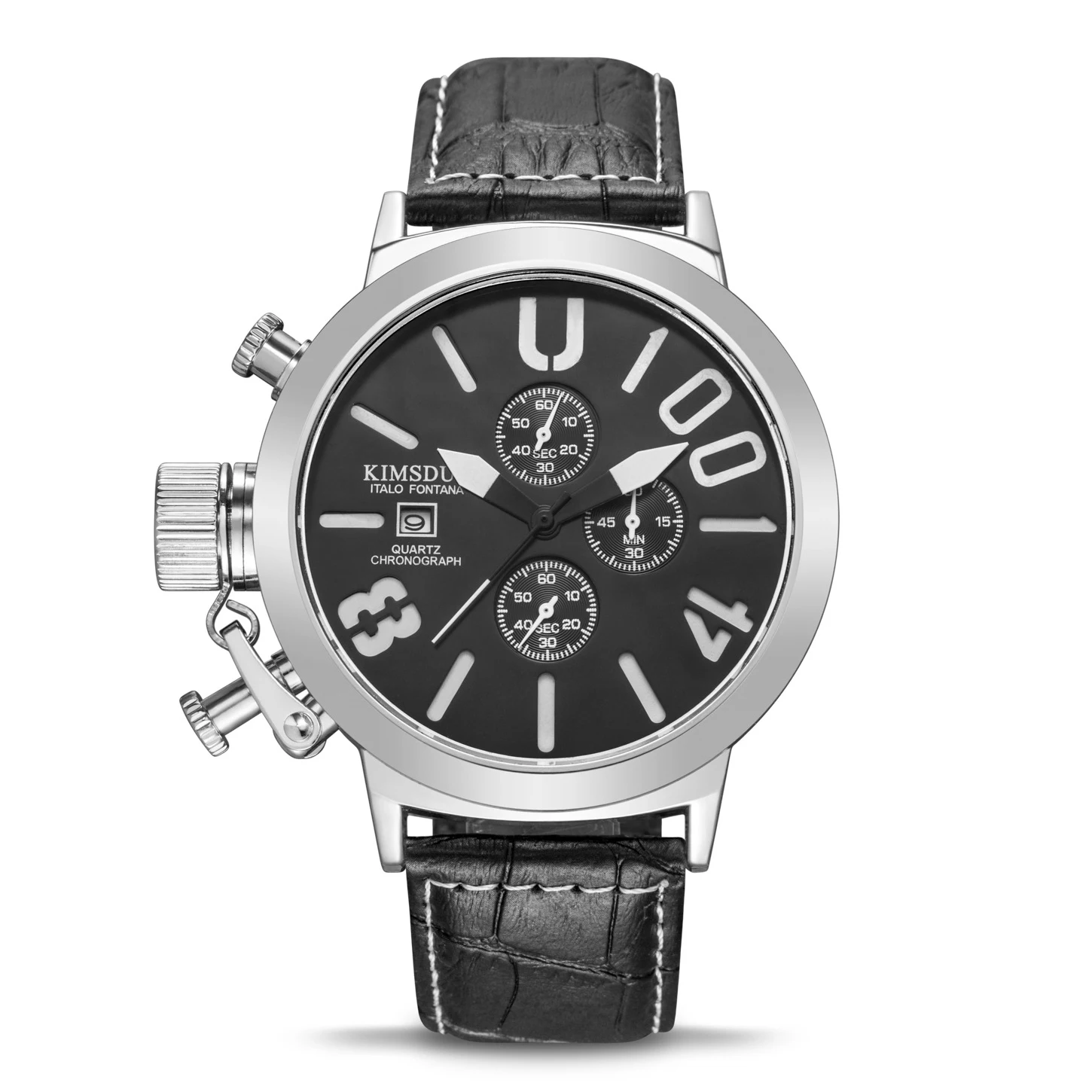 UB005 Switzerland русская Профессиональная Лодка diver большой циферблат ремень мужские часы три глаза шесть игл многофункциональные Relojes Hombre - Цвет: UB005