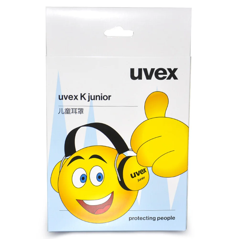 UVEX K junior Kids Звукоизолированные наушники шумоподавление резиновые ушные вкладыши 29dB SNR Регулируемые защитные наушники для детей Звукоизолированные
