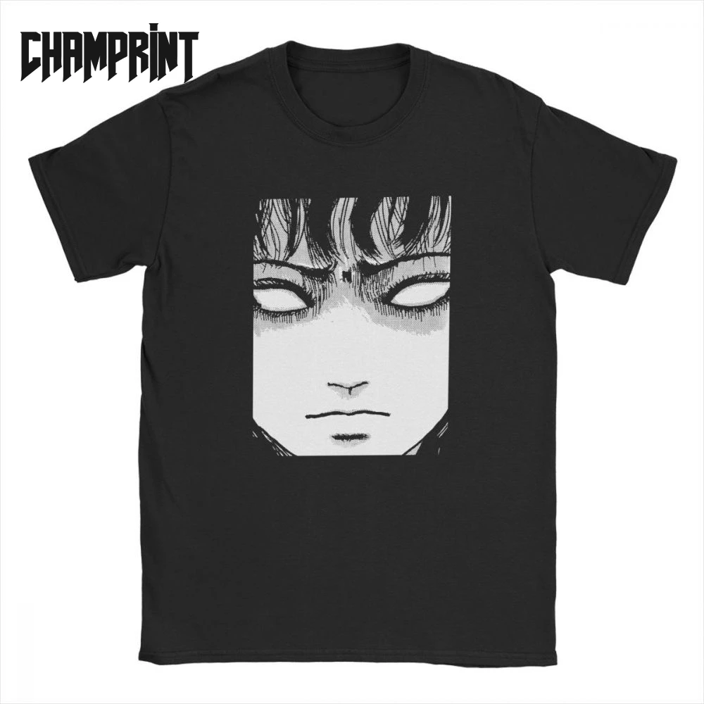 Junji Ito футболки для мужчин из чистого хлопка Tomie Japanese Kago манга ужас Harajuku с коротким