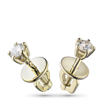 

Pusety of yellow gold with diamond e0301ps07152900