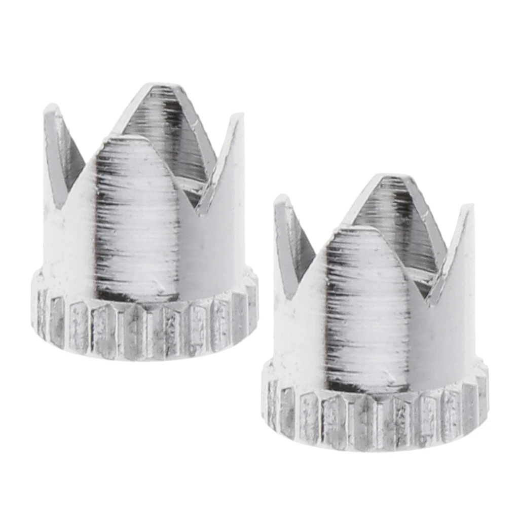 2x Airbrush Brass Crown  Cap Air Brush Machine Accessories Part Supply
