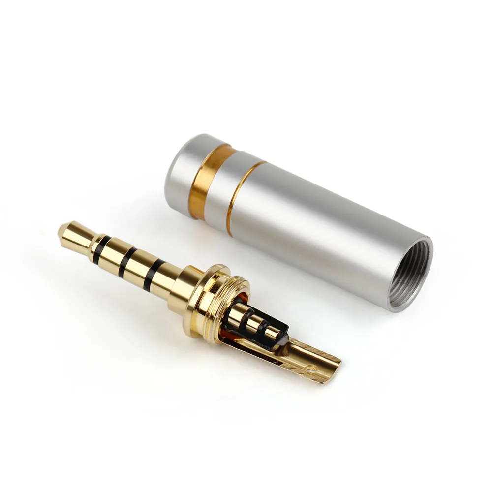 200Pcs PJ 301CM 3 5MM Headphone Plug Dual Channel Audio Video Welding Line For Headphone Socket