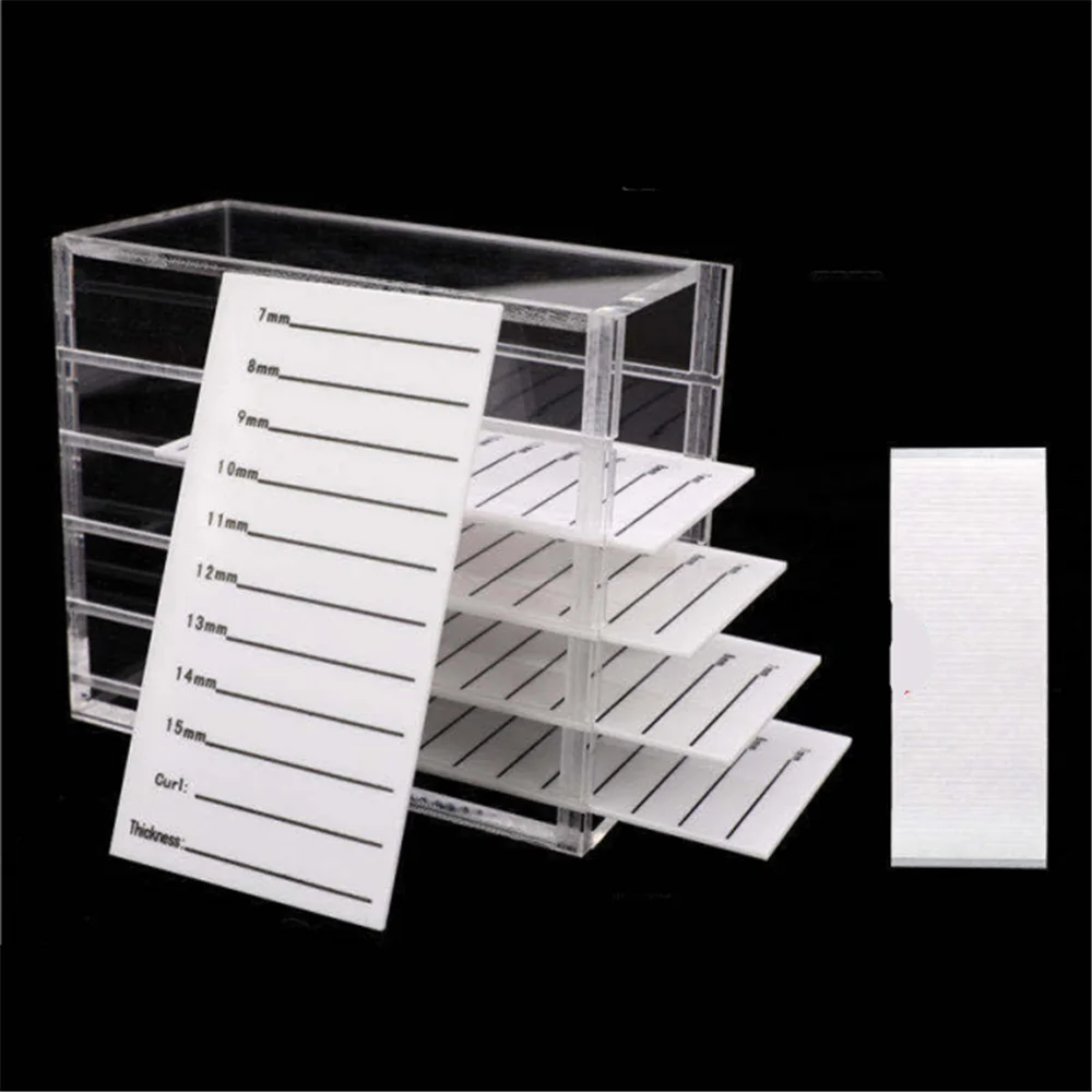 

Eyelash Container Eyelash Extension Packaging Box 5 Layers Eyelashes Package Acrylic Eyelash Box False Eyelash Box Lash Box