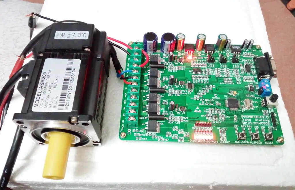 Permanent Magnet Synchronous PMSM Motor FOC Vector Control Development Board BLDC MCLV-2 DM330021-2 | Бытовая техника