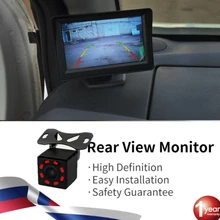 Monitor automotivo com tela de 4.3 polegadas, para vista posterior, câmera tft, display lcd, hd, cor digital, espaço 4.3 polegadas, ntsc