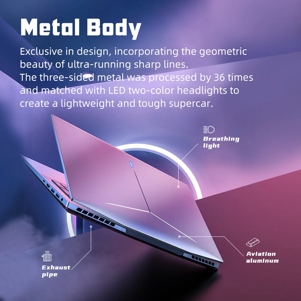 Ordenador portátil para videojuegos, computadora con procesador Intel Core i5 9400 + GTX1050 TI, pantalla FHD de 17,3 pulgadas, 16G, 512GB/1TB, SSD, Windows 10, GBook G17 - Imagen 2