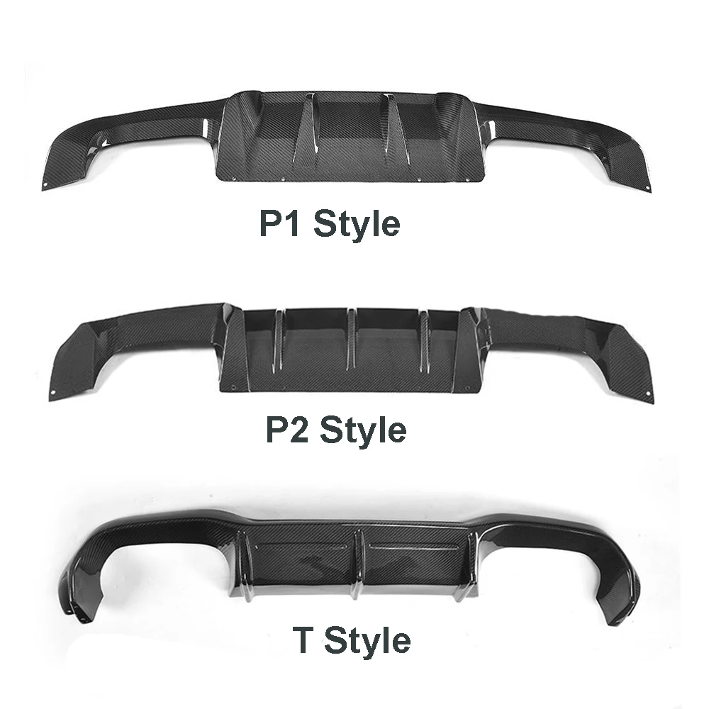For F87 M2 Carbon Fiber Car Rear Bumper Diffuser Lip Spoiler for BMW F87 M2 Coupe 2 Door Three Style