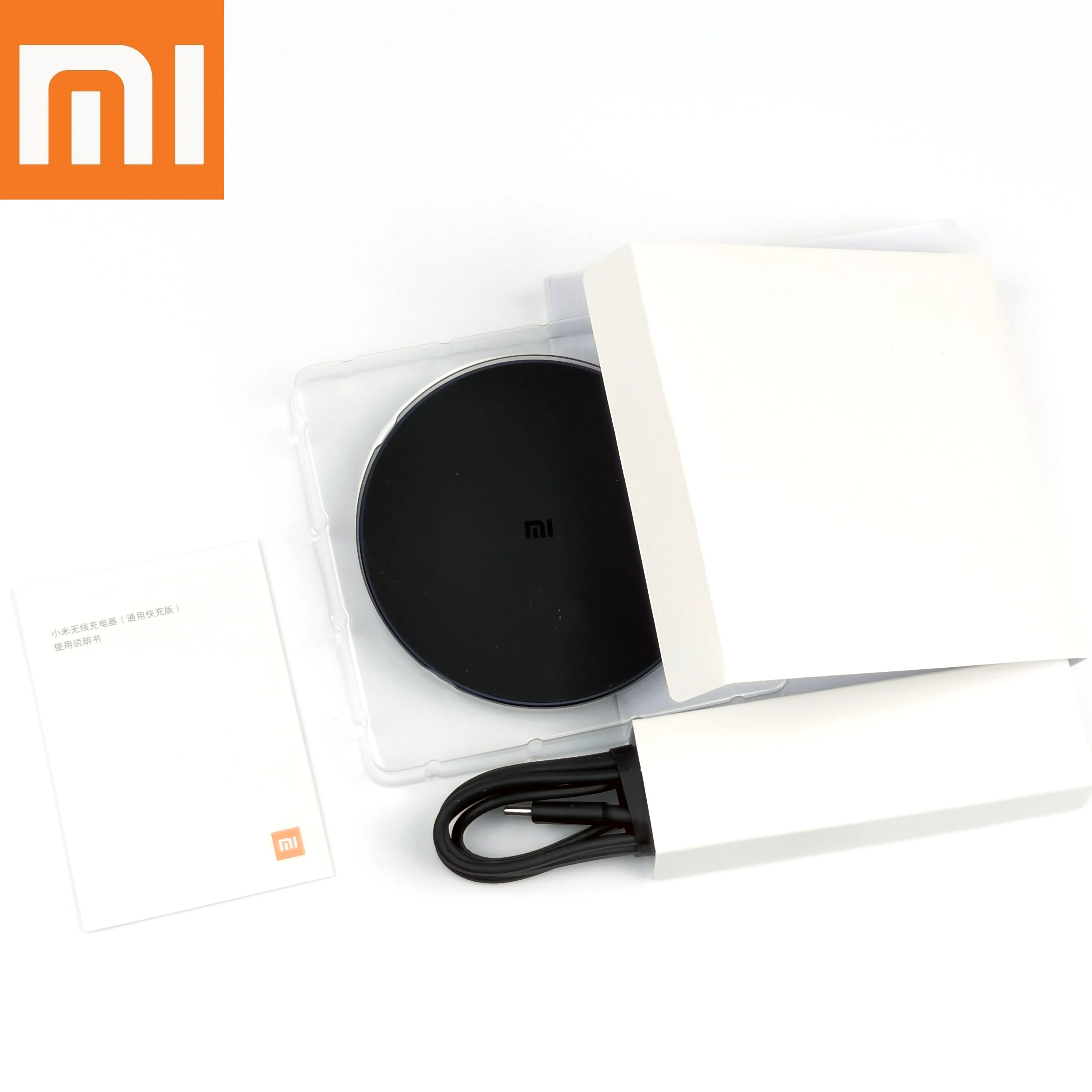 Умное Беспроводное зарядное устройство XiaoMi Qi оригинальное быстрое 10 Вт Usb C