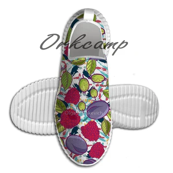 

Sport Running Shoes Tribal and Sweet berries seamless Light Weight Walking Shoes Breathable Mesh Yoga Shoes