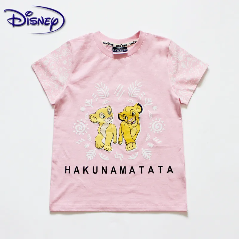 Disney Lion King/детская одежда новая футболка летние повседневные топы с короткими рукавами для мальчиков, Детская футболка