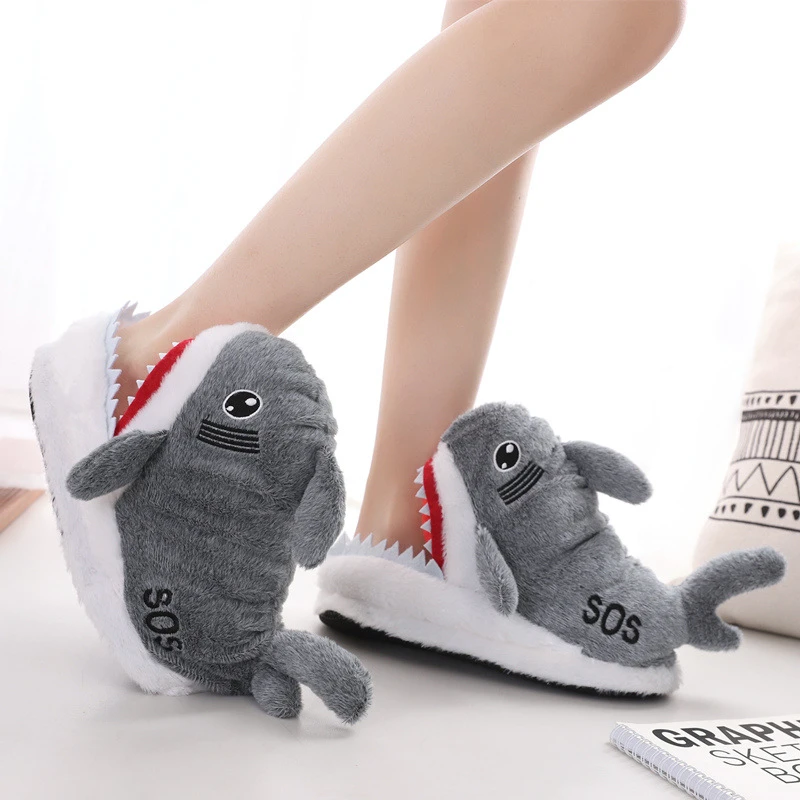 adult shark slippers