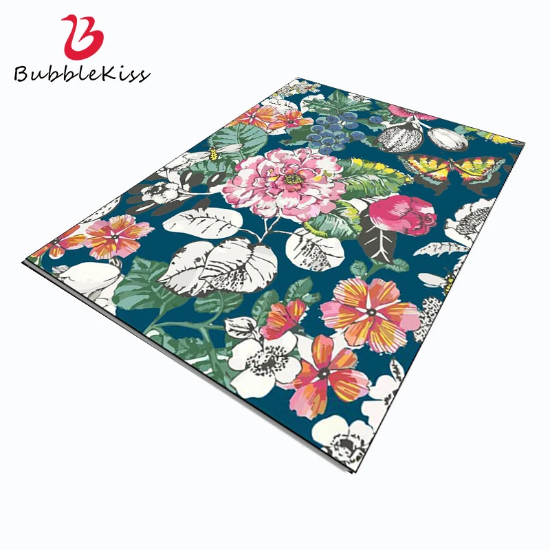 

Bubble Kisss American Style 3D Rug With Flower Classical Elegant Floral Carpet for Living Room Bed Room Rug Decor Hallway Carpet