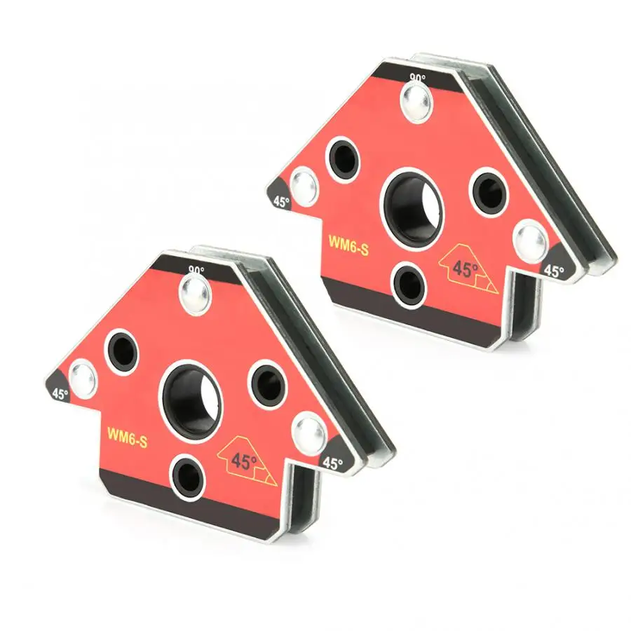

WM6-S 2pcs Arrow Soldering Locator Welding Magnetic Holder Welder Accessories 45/90/135 Degree Welding Accessories