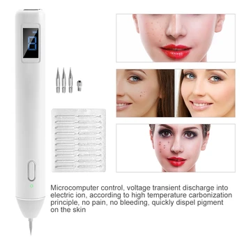 

Rechargeable Moles Removal Machine Spots Warts Removal Pen with LCD Dispaly 8-Level Adjustable skin tag removal facial care