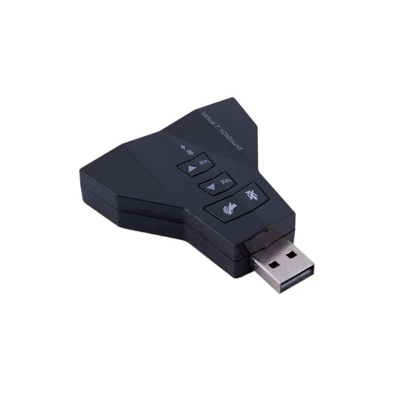 Виртуальный 7,1 канальный USB 2,0 3D Аудио Звуковая карта адаптер микрофонный динамик