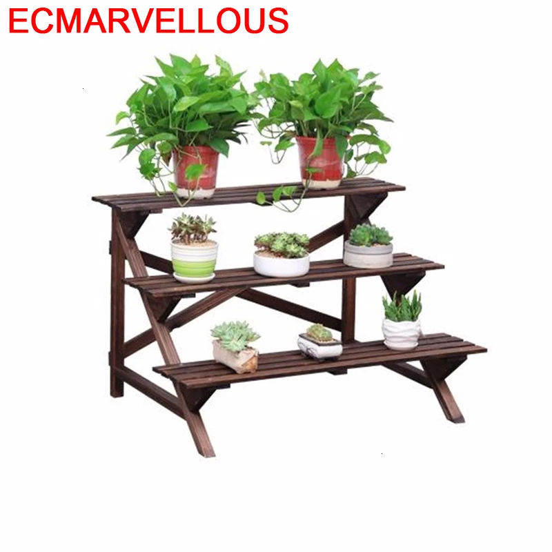 Деревянная комнатная настенная полка с цветочным орнаментом садовые полки для