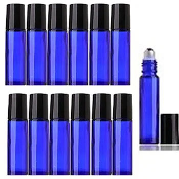 

Factory Price 10Ml Roller Ball Bottle Perfume Scent Hydrating Essential Oil Massage Thick Glass Cosmetic Makeup (Cobalt Blue)
