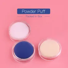 Round Shaped Makeup Air Cushion Sponge Puff Dry Wet Dual Use Concealer Liquid Foundation BB/CC Cream Make up puffs
