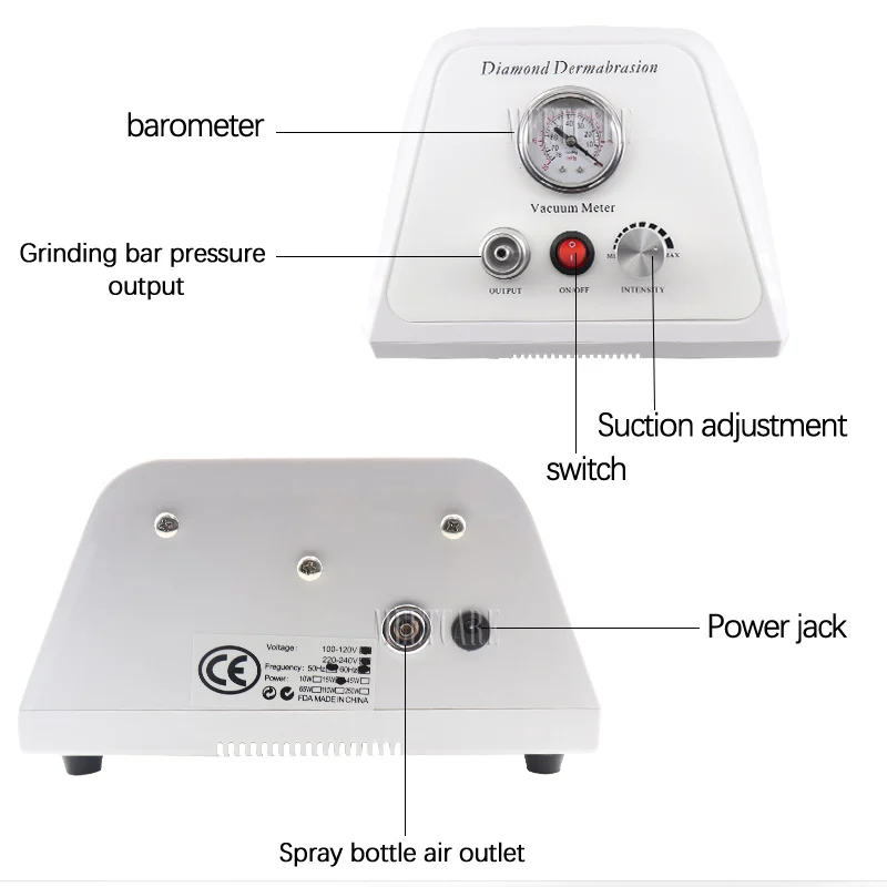 Многофункциональная дермабразия машина 3В 1 с распылителем вакуумной моли удаление пятен микродермабразия прибор для лица Алмаз